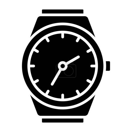 Ilustración de Reloj de pulsera icono vector ilustración - Imagen libre de derechos