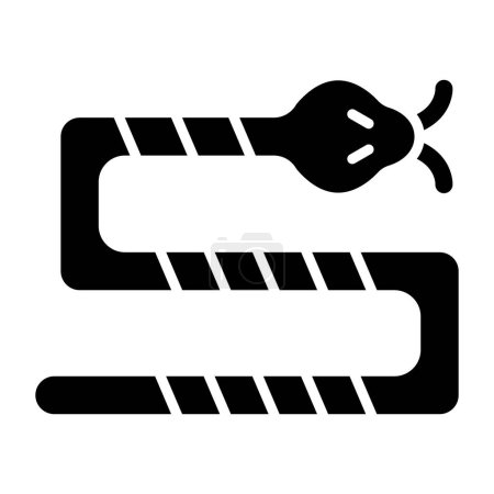 Téléchargez les illustrations : Illustration vectorielle de l'icône du serpent - en licence libre de droit