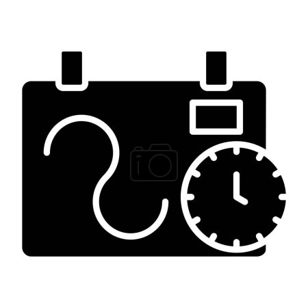 Illustration for Flexible Schedule simple icon, vector illustration - Royalty Free Image