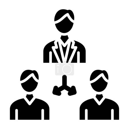 Illustration for Executive Team simple icon, vector illustration - Royalty Free Image