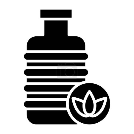 Illustration for Compost Plastic Packaging simple icon, vector illustration - Royalty Free Image