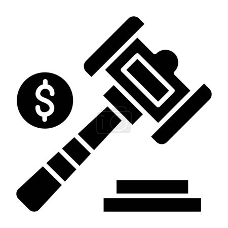 Téléchargez les illustrations : Droit et justice icône vectorielle - en licence libre de droit