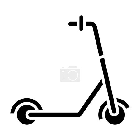 Illustration for Kick scooter icon. simple illustration vector icon for web - Royalty Free Image