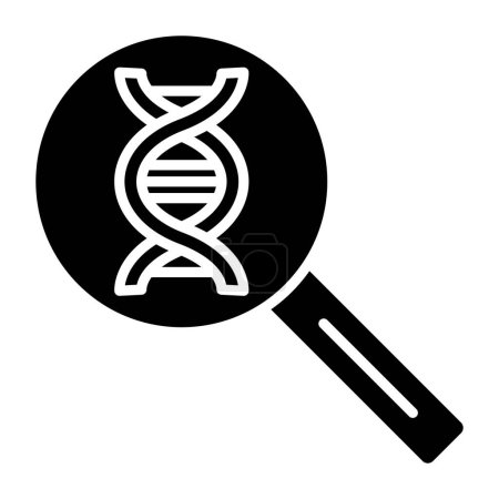 Ilustración de Investigación de ADN. Ilustración simple - Imagen libre de derechos
