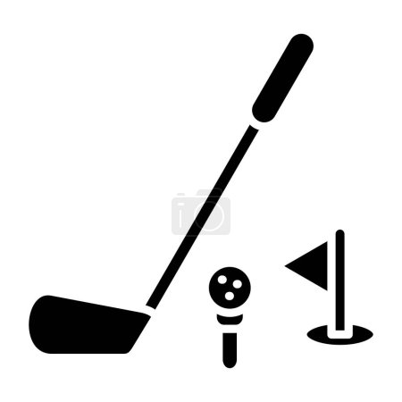 Illustration for Golf icon, vector illustration simple design - Royalty Free Image