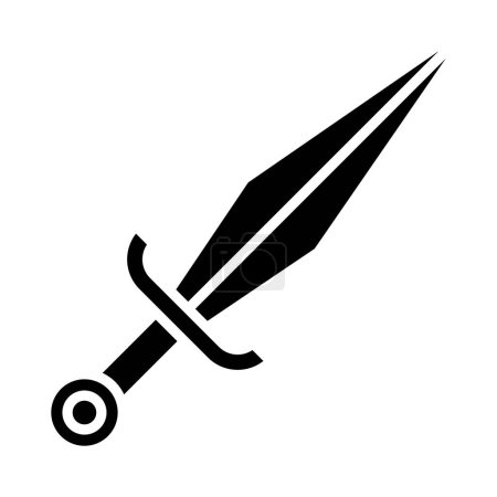 Illustration for Sword. web icon simple illustration - Royalty Free Image