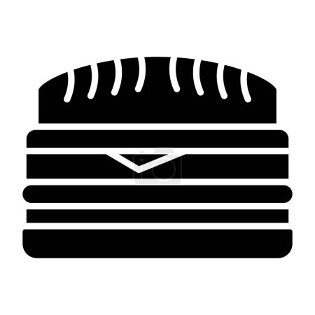 Téléchargez les illustrations : Sandwich icône vectoriel illustration - en licence libre de droit