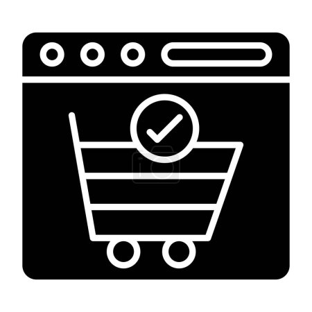 Illustration for Shopping cart. simple illustration - Royalty Free Image