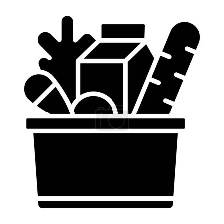 Ilustración de Comestibles icono simple, ilustración vectorial - Imagen libre de derechos
