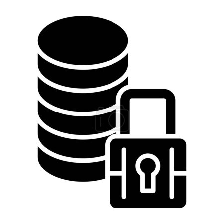 Illustration for Data Security simple icon, vector illustration - Royalty Free Image