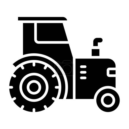 Ilustración de Tractor icono simple, ilustración vectorial - Imagen libre de derechos