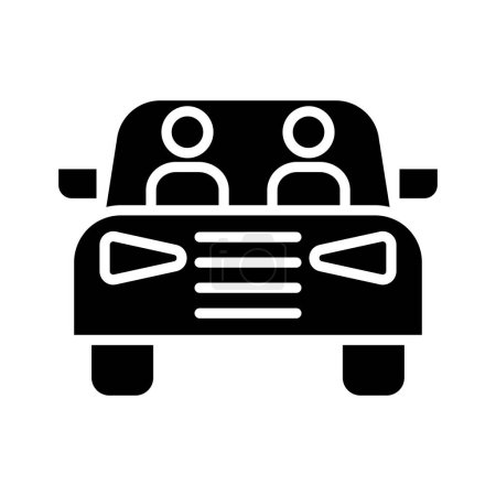 Ilustración de Compartir coche icono simple, vector de ilustración - Imagen libre de derechos