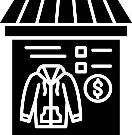 Illustration for Mass Market Fashion simple icon, vector illustration - Royalty Free Image
