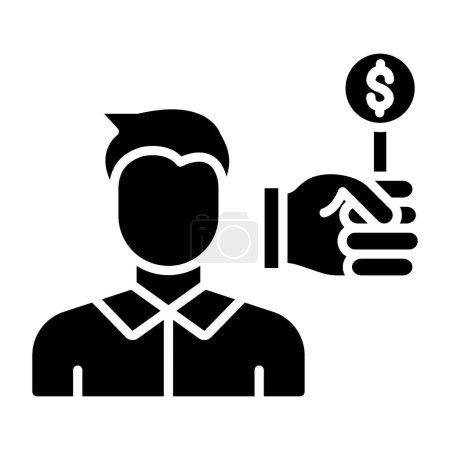 Illustration for Auction Guest Male simple icon, vector illustration - Royalty Free Image