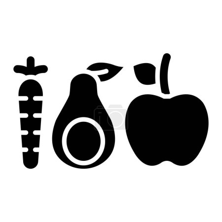 Ilustración de Muscle Gain Diet icono simple, ilustración vectorial - Imagen libre de derechos
