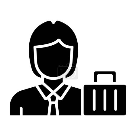 Illustration for Female Passenger icon, vector illustration - Royalty Free Image