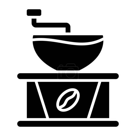 Ilustración de Molinillo de café icono simple, ilustración de vectores - Imagen libre de derechos