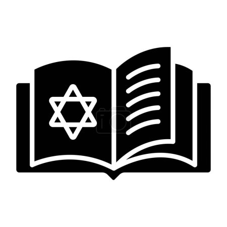 Illustration for Torah book icon vector illustration - Royalty Free Image