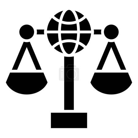 Illustration for International Law simple icon, vector illustration - Royalty Free Image