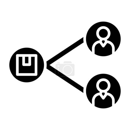 Illustration for Sharing Platform simple icon, vector illustration - Royalty Free Image