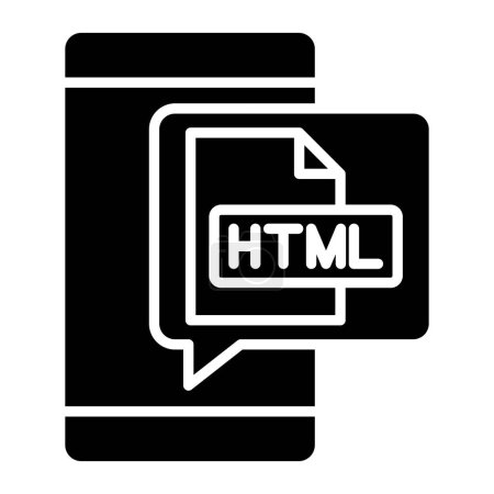 Ilustración de Html icono simple, ilustración vectorial - Imagen libre de derechos