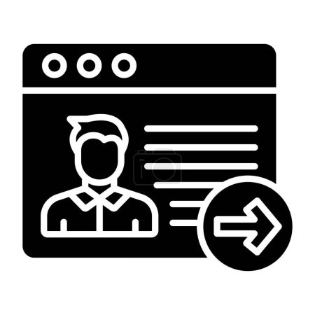 Illustration for Follow Up simple icon, vector illustration - Royalty Free Image