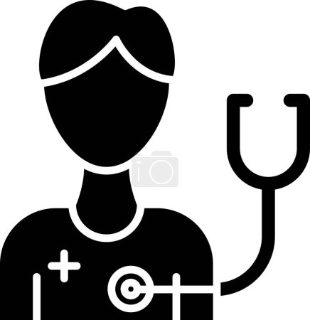 Ilustración de Doctor. icono web vector ilustración - Imagen libre de derechos
