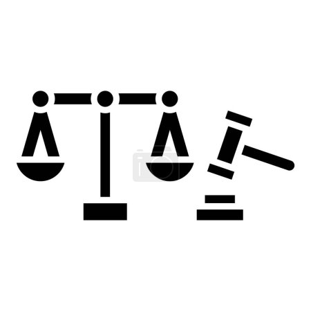 Ilustración de Icono de la ley vector ilustración - Imagen libre de derechos