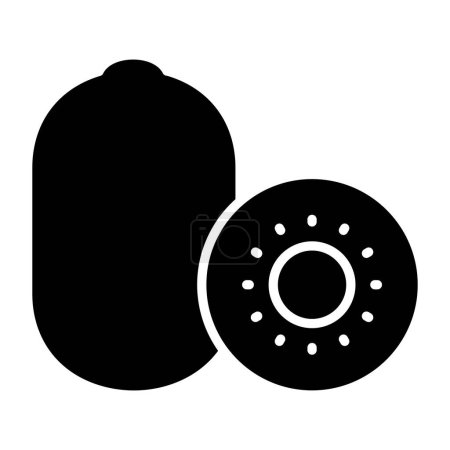 Illustration for Kiwi icon, vector illustration simple design - Royalty Free Image