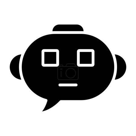 Illustration for Chat. web icon simple illustration - Royalty Free Image