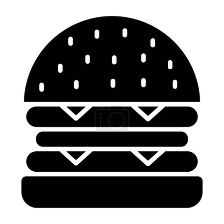 Ilustración de Icono de hamburguesa, ilustración vectorial - Imagen libre de derechos
