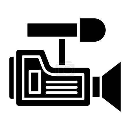 Ilustración de Icono de la videocámara, ilustración vectorial - Imagen libre de derechos