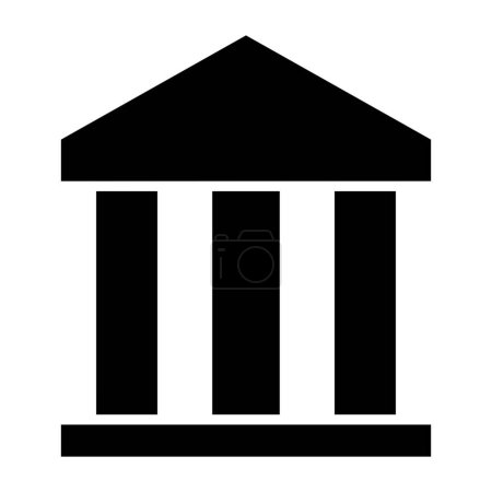 Ilustración de Icono del edificio del banco, ilustración del vector - Imagen libre de derechos