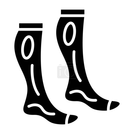 Ilustración de Socks icon, vector illustration simple design - Imagen libre de derechos