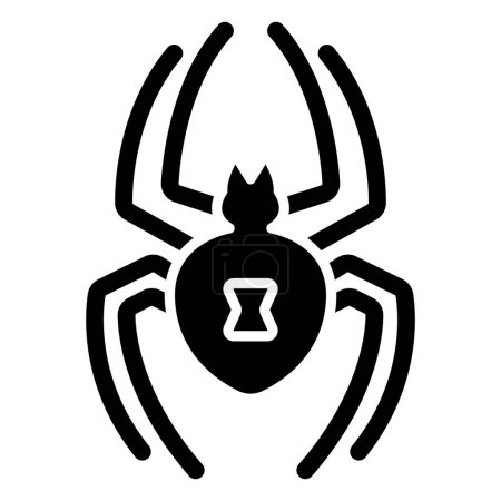Téléchargez les illustrations : Icône de toile d'araignée, illustration vectorielle - en licence libre de droit