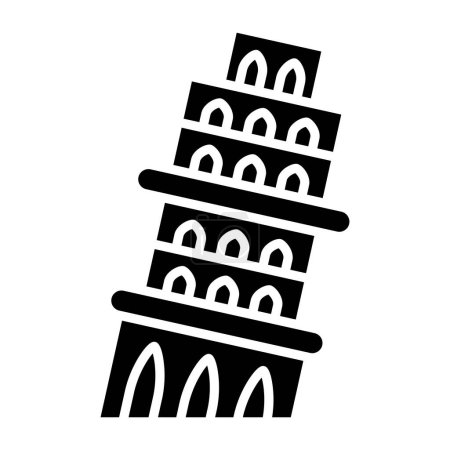 Illustration for Pisa building icon. vector illustration - Royalty Free Image