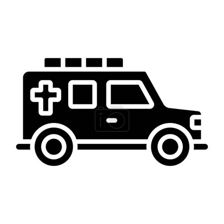 Ilustración de Ambulancia coche icono vector ilustración diseño - Imagen libre de derechos
