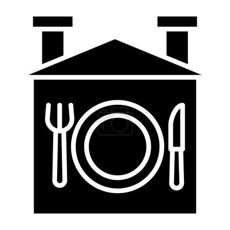Illustration for Kitchen utensils icon. simple illustration of food dish vector icons for web - Royalty Free Image