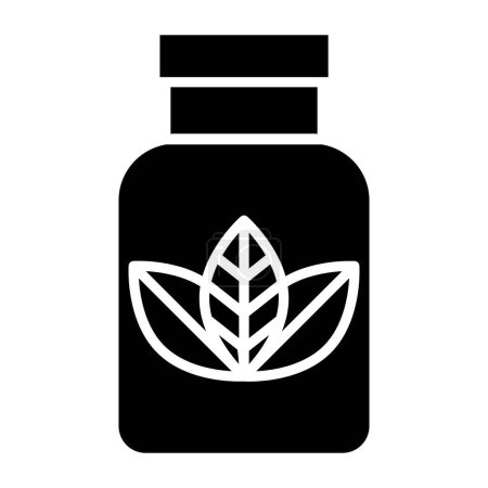 Illustration for Herbal medicine. simple illustration - Royalty Free Image