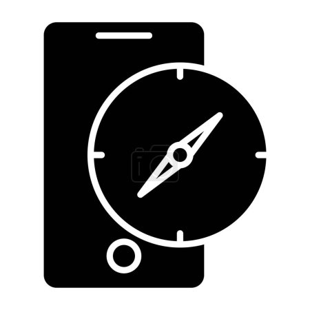 Illustration for Compass. web icon simple illustration - Royalty Free Image