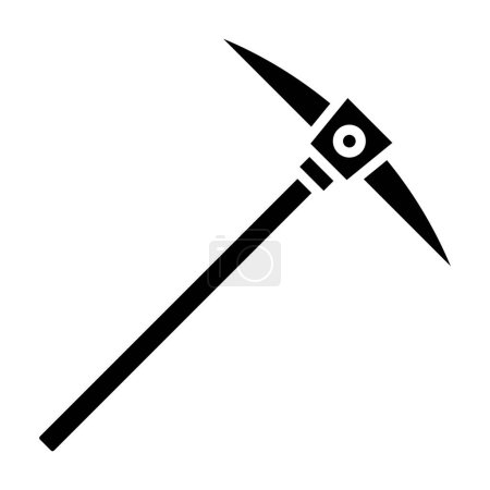 Illustration for Pickaxe. web icon simple illustration - Royalty Free Image