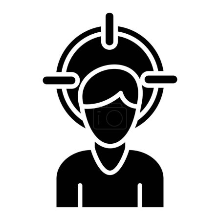 Illustration for Head Hunting simple icon, vector illustration - Royalty Free Image