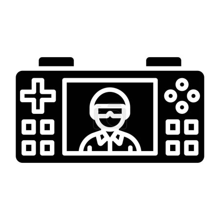 Ilustración de Consola icono del vector del juego iconos rellenos simples modernos para el diseño web aislado sobre fondo blanco - Imagen libre de derechos
