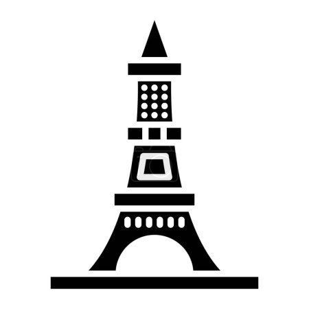 Ilustración de Icono de torre Eiffel. Ilustración vectorial - Imagen libre de derechos