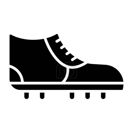 Téléchargez les illustrations : Illustration vectorielle icône chaussure football - en licence libre de droit