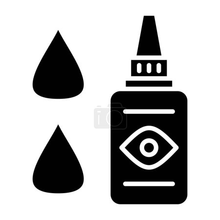 Illustration for Medical Eye Drops icon, vector illustration - Royalty Free Image