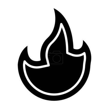 Illustration for Fire flame icon vector illustration design - Royalty Free Image