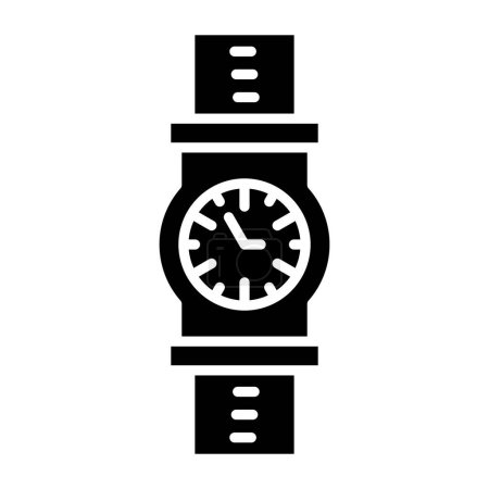 Téléchargez les illustrations : Icône de montre-bracelet, illustration vectorielle - en licence libre de droit