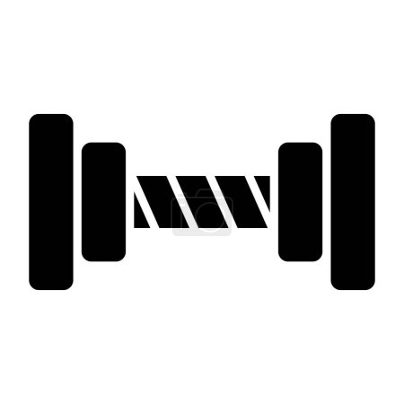 Illustration for Dumbbell icon, vector illustration - Royalty Free Image