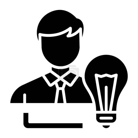 Illustration for Businessman. web icon simple illustration - Royalty Free Image
